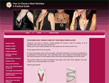 Tablet Screenshot of choosing-bead-necklaces.com